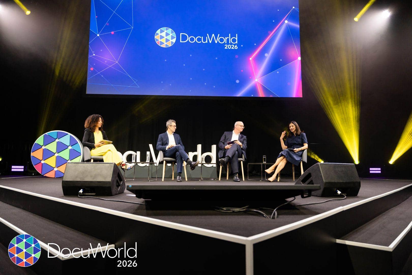 KI Session auf der DocuWorld mit den ganzen Großkopferten